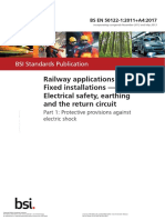 BS EN 50122-1 Railway Applications - Protective Provisions Against Electric Shock