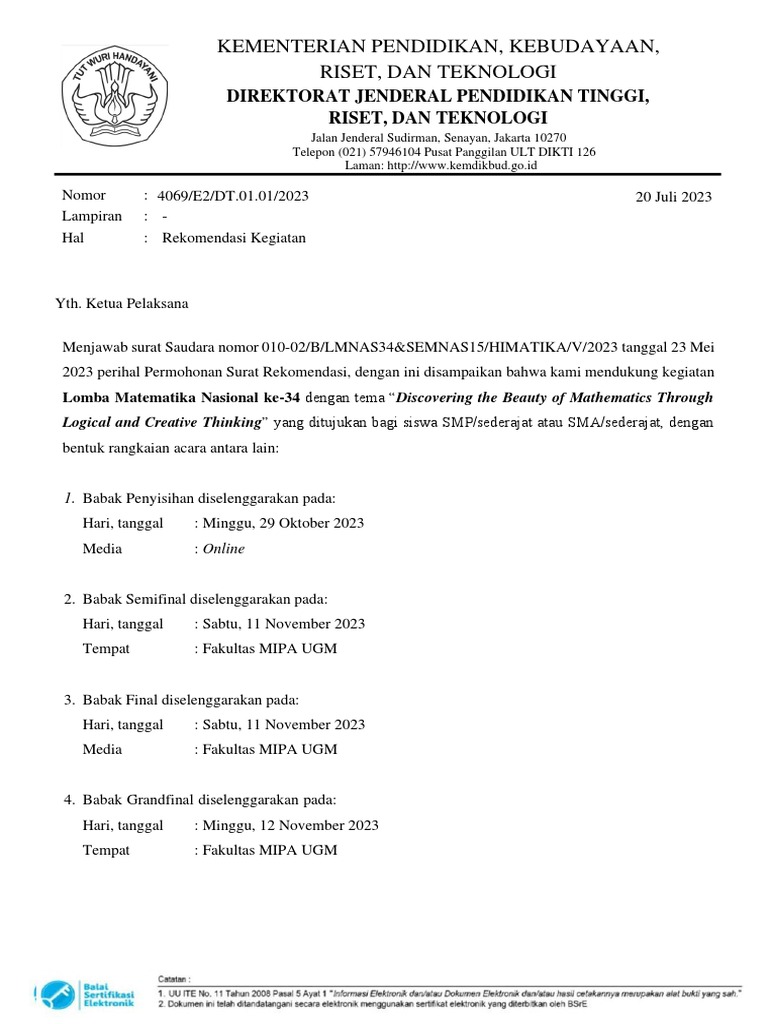 Rekomendasi kemendikbud pdf