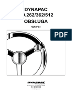 Dynapac CA 262/362/512 Obs Uga: Box 504, SE-371 23 Karlskrona, Szwecja Tel.: +46 455 30 60 00 Fax: +46 455 30 60 30