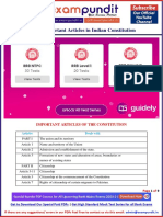 List of Important Articles in Indian Constitution
