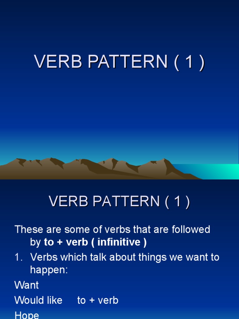 2.Verb Patterns PDF