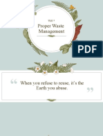 Proper Waste Management