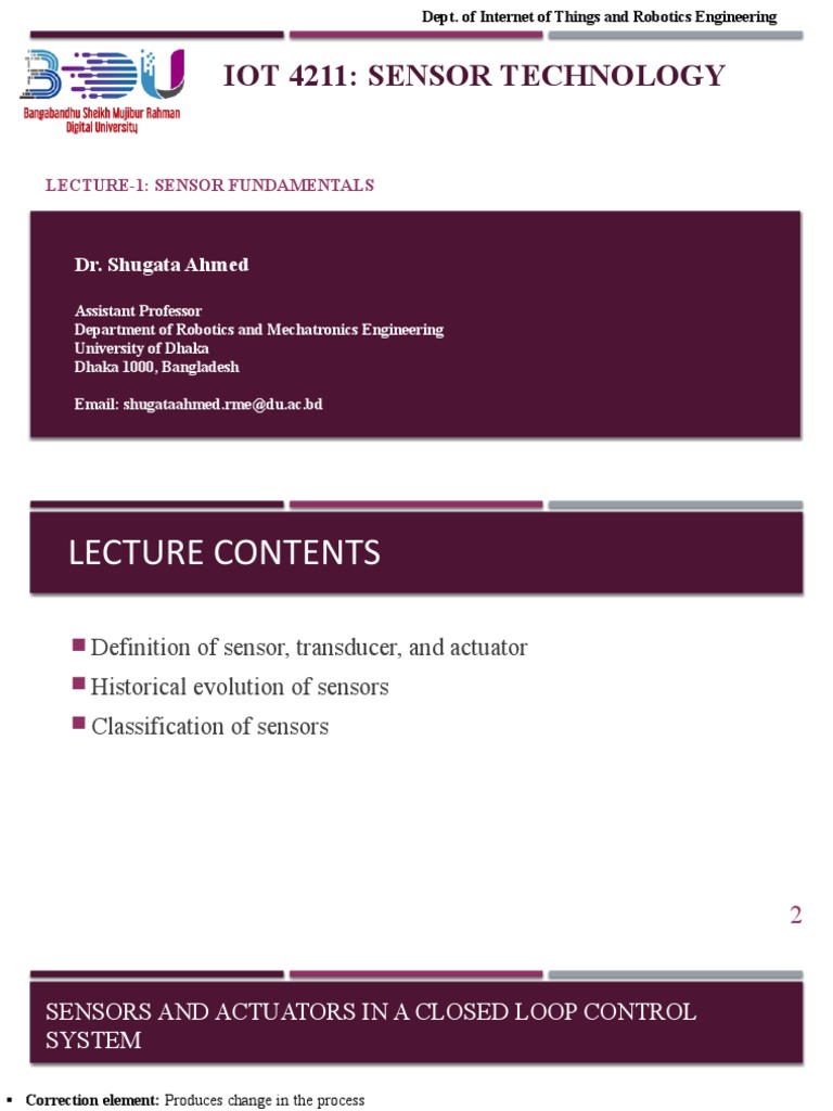 Sensor Technology Fundamentals | PDF | Sensor | Electricity