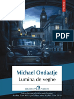 Michael Ondaatje - Lumina de Veghe (Literatură Universală)
