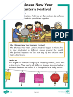 New Chinese New Year Lantern Festival Differentiated Reading Comprehension Activity