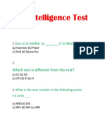 1 Intelligence Test