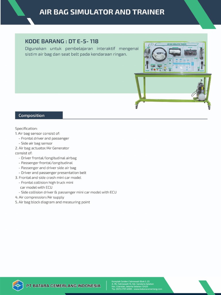 Air Bag Simulator and Trainer PDF