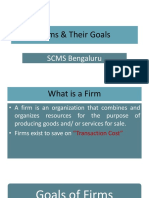 Firms and Their Goals