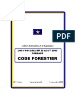 RDC Code 2002 Forestier