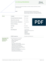 MS Office Basic Computer Literacy (Simulation) (New)