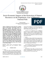 Socio-Economic Impacts of The Protection of Natural Resources On The Population, Case of Marojejy National Park