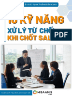 (EBOOK) Misa Kỹ năng xử lý từ chối sale