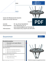 ROBOTIK II - 01.03 PKM Differentielle Kinematik