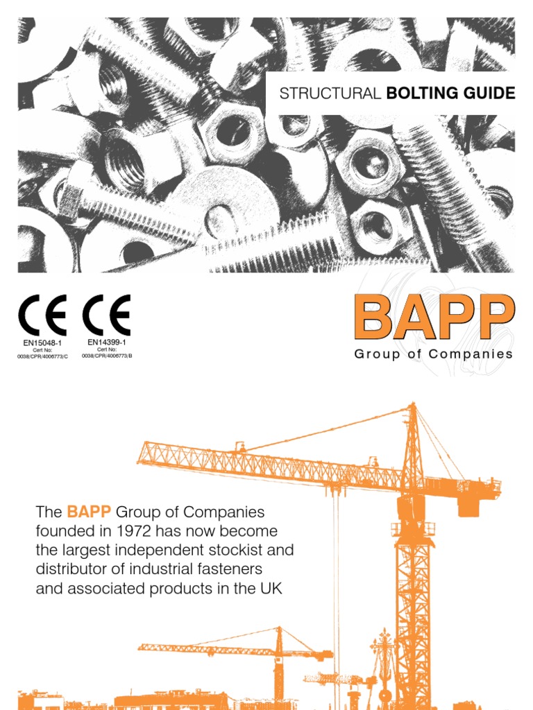 BAPP Structural Bolting Guide UK | PDF | Screw | Engineering Tolerance