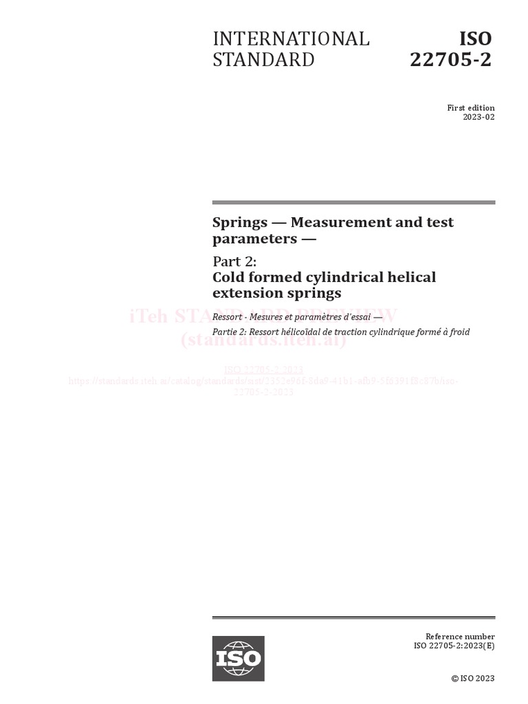 Iso 22705 2 2023 | PDF | International Organization For Standardization ...