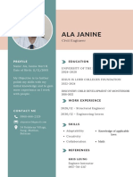 White Simple Student CV Resume