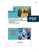 Chapter 1 - Overview of Foreign Trade Operations