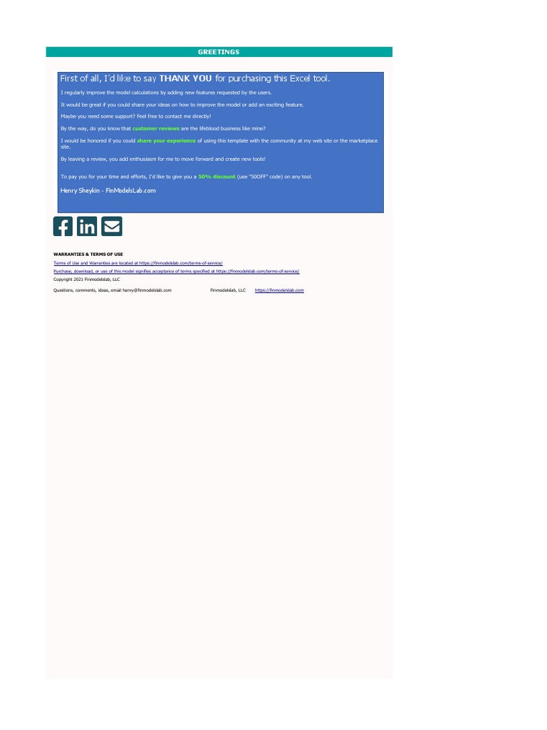 Contact List Template v.2.0 | PDF