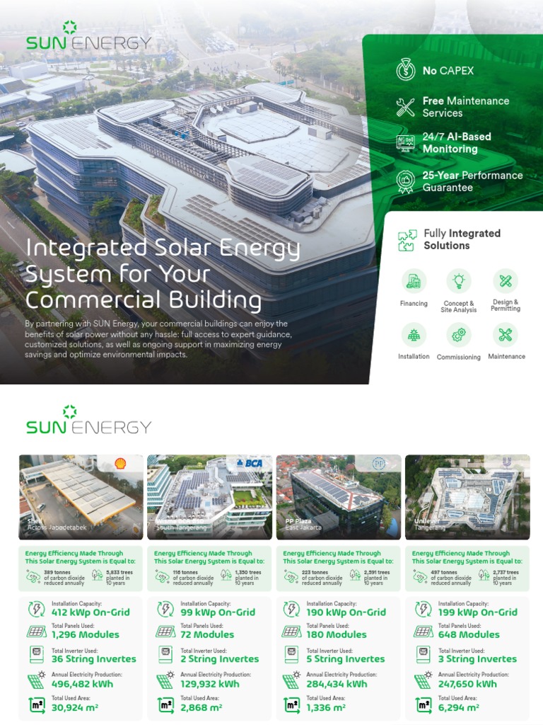Industry Study Case Commercial Building PDF Solar Panel