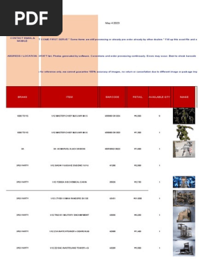 GT-Stocklist