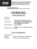 Course File Template - Ece