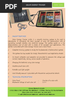 Solar Energy Trainer: Salient Features