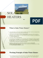 Solar Water Heaters