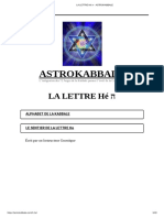 La Lettre Hé ה - Astrokabbale