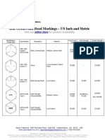 British Standard Cycle Thread Chart | PDF | Machining | Metalworking