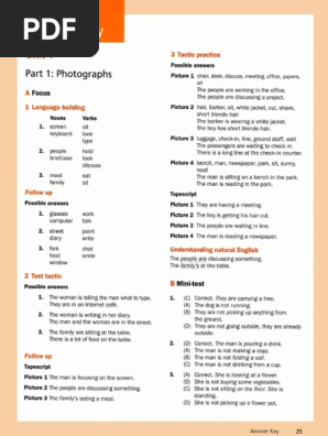 Tactics For TOEIC Listening and Reading Tests - AnswerKey | PDF