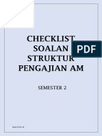 Checklist Struktur PA Sem 1