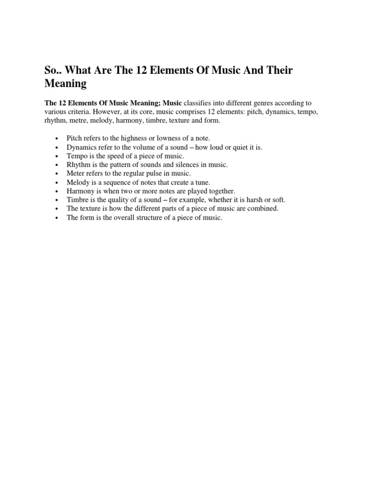 12 Elements PDF