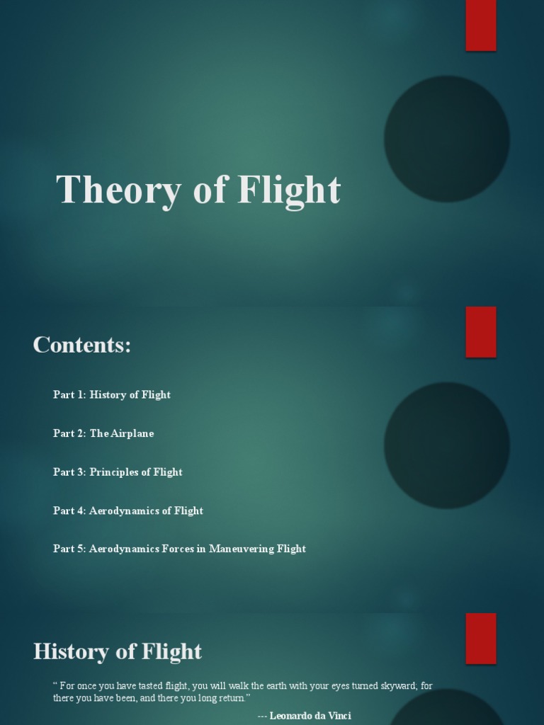 Theory of Flight (Autosaved) | PDF