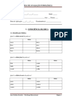 Bateria de Avaliação Fonológica