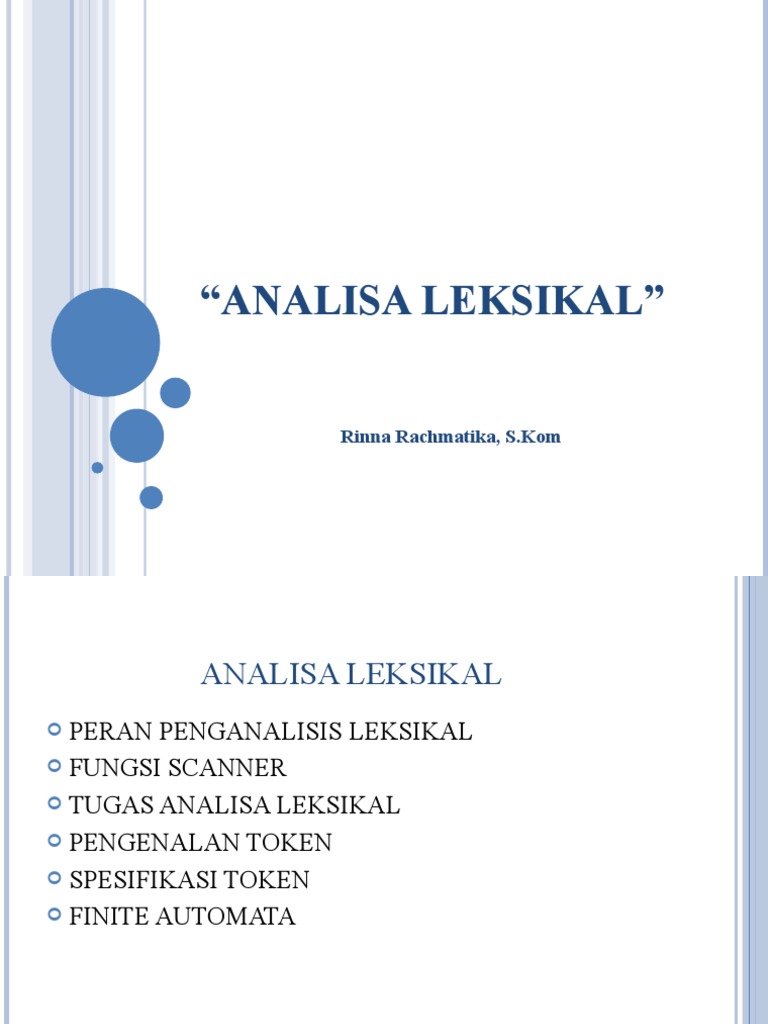 Analisa Leksikal | PDF | Komputer