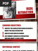 RIZAL-RETRACTION