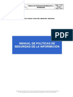 Manual Politicas de Seguridad de La Informacion v01 1