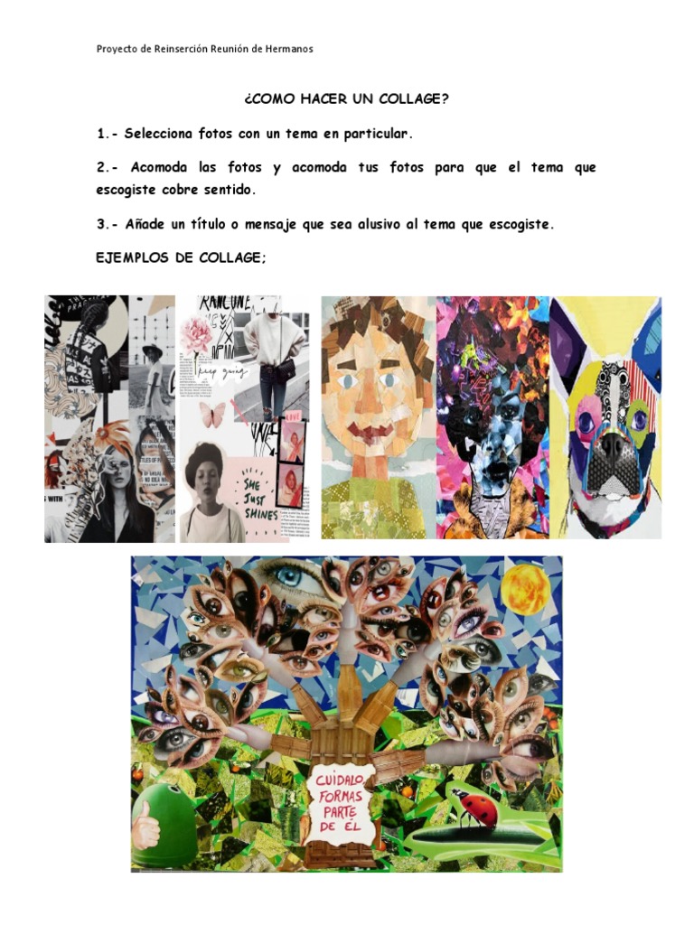COMO HACER UN COLLAGE | PDF