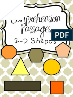 Comprehension Passages: 2-D Shapes