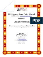 2021 Summer Camp Policy Manual