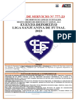 O-S777-23 - Liga Sanjuanina de Futsal 2023 Divisional A