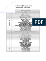 Inventario de Educación Física