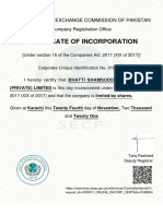 BSE SECP Certificate