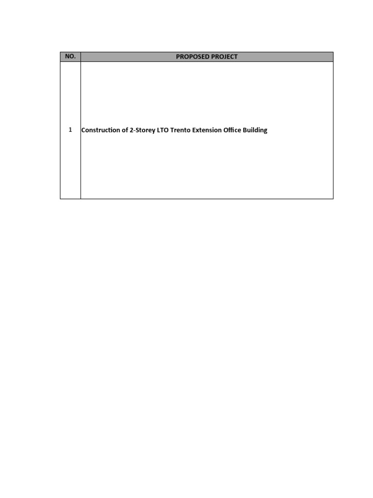 Proposed Project Example