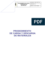 Procedimiento de Carga y Descarga de Materiales