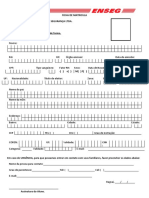 Ficha de Matricula Formação