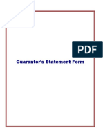 Guarantors Statement Form