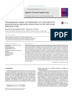 Thermodynamic Analysis and Optimization of A Transcritical CO2 Geothermal Power Generation System Based On The Cold Energy Utilization of LNG