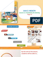 Unit 2 Lesson 2.1 Vocab & Listening