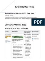 Simulacros RM 2023 Fase Final